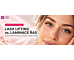 Lash lifting a laminace řas – natočené přirozené řasy zblízka