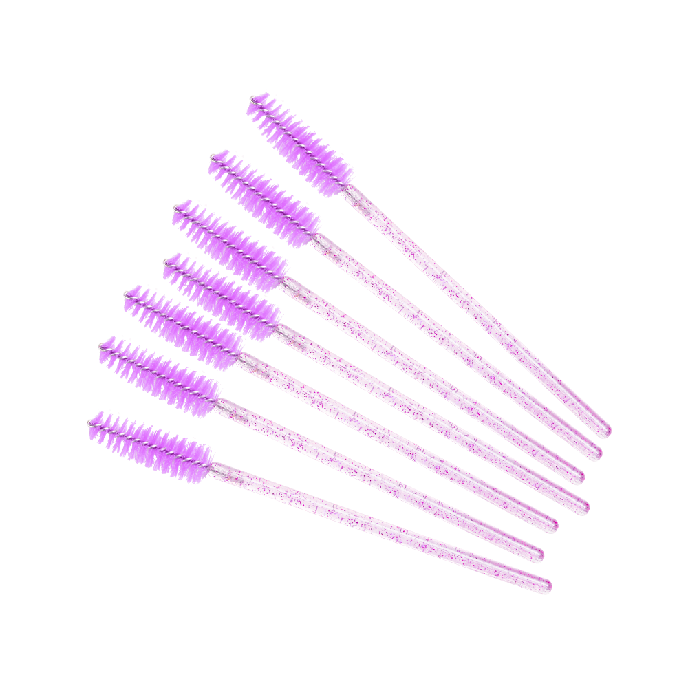Řasenkový kartáček - fialové třpytky  | Smart Lashes