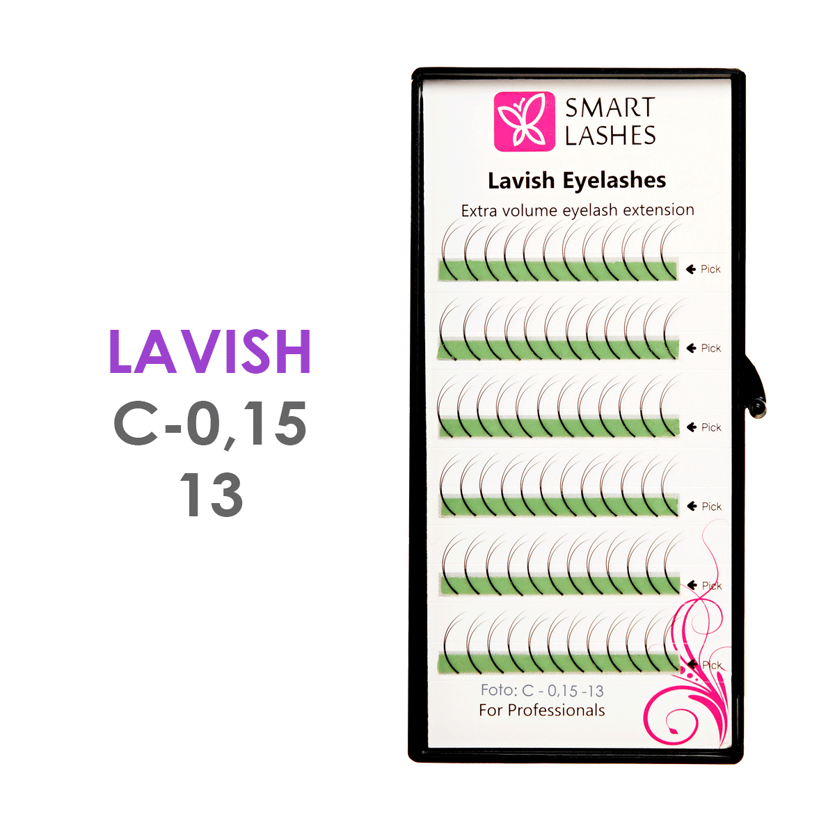 Trsy Dual - C - 0,15 mm x 11,13 mm - 6 řádků | Smart Lashes