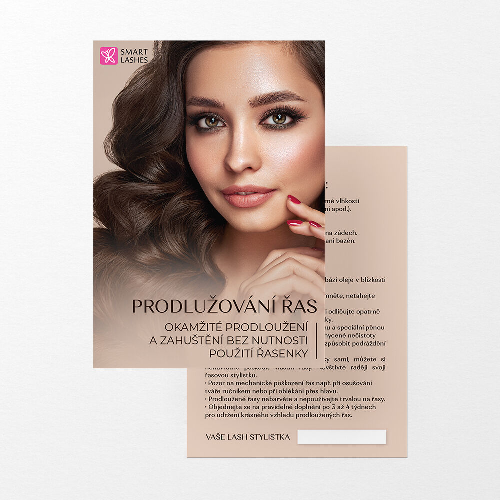 Leták pro zákaznice - A6 - 50 ks | Smart Lashes