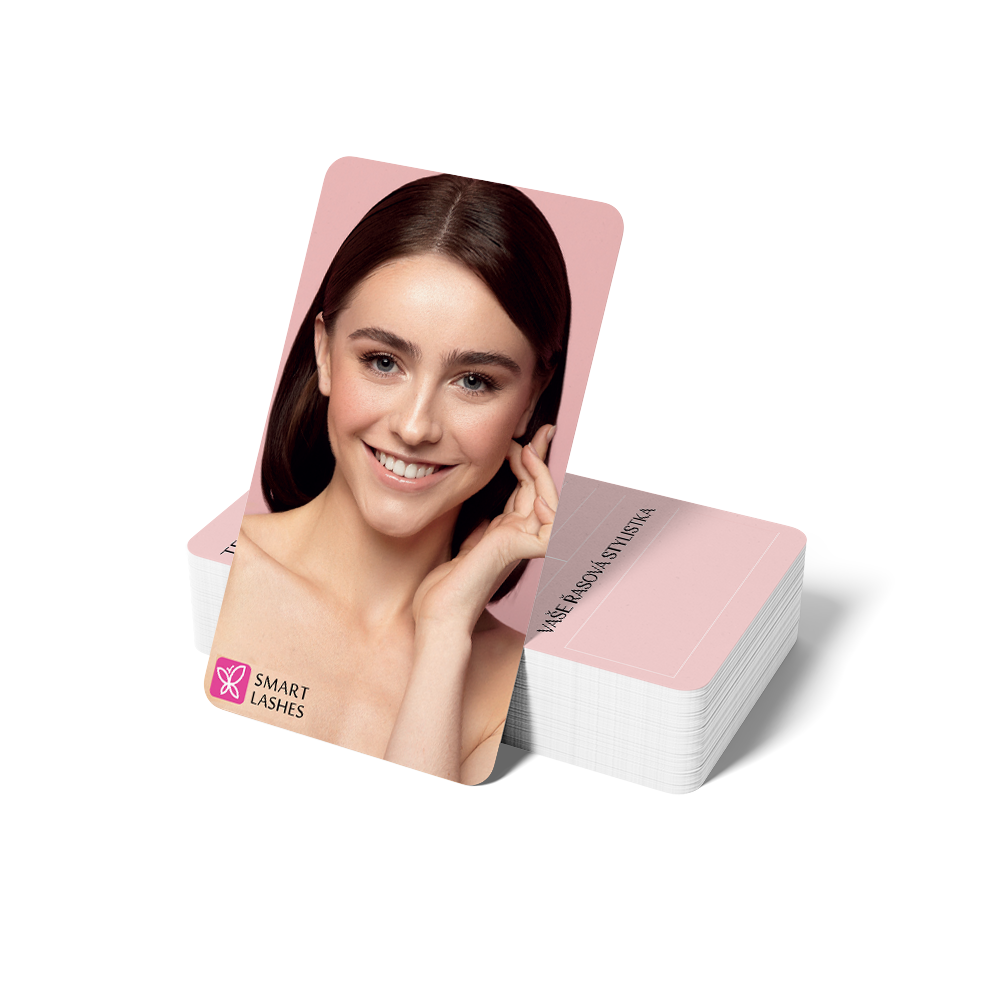 Vizitky s termínem doplnění řas - č. 7 - 20 ks  | Smart Lashes