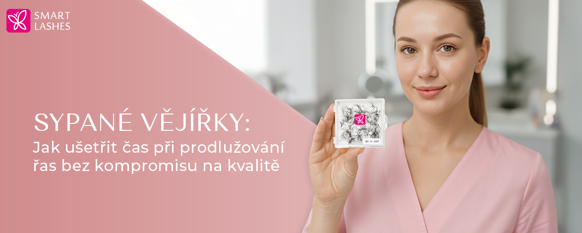 Sypané vějířky: Jak ušetřit čas při prodlužování řas bez kompromisu na kvalitě